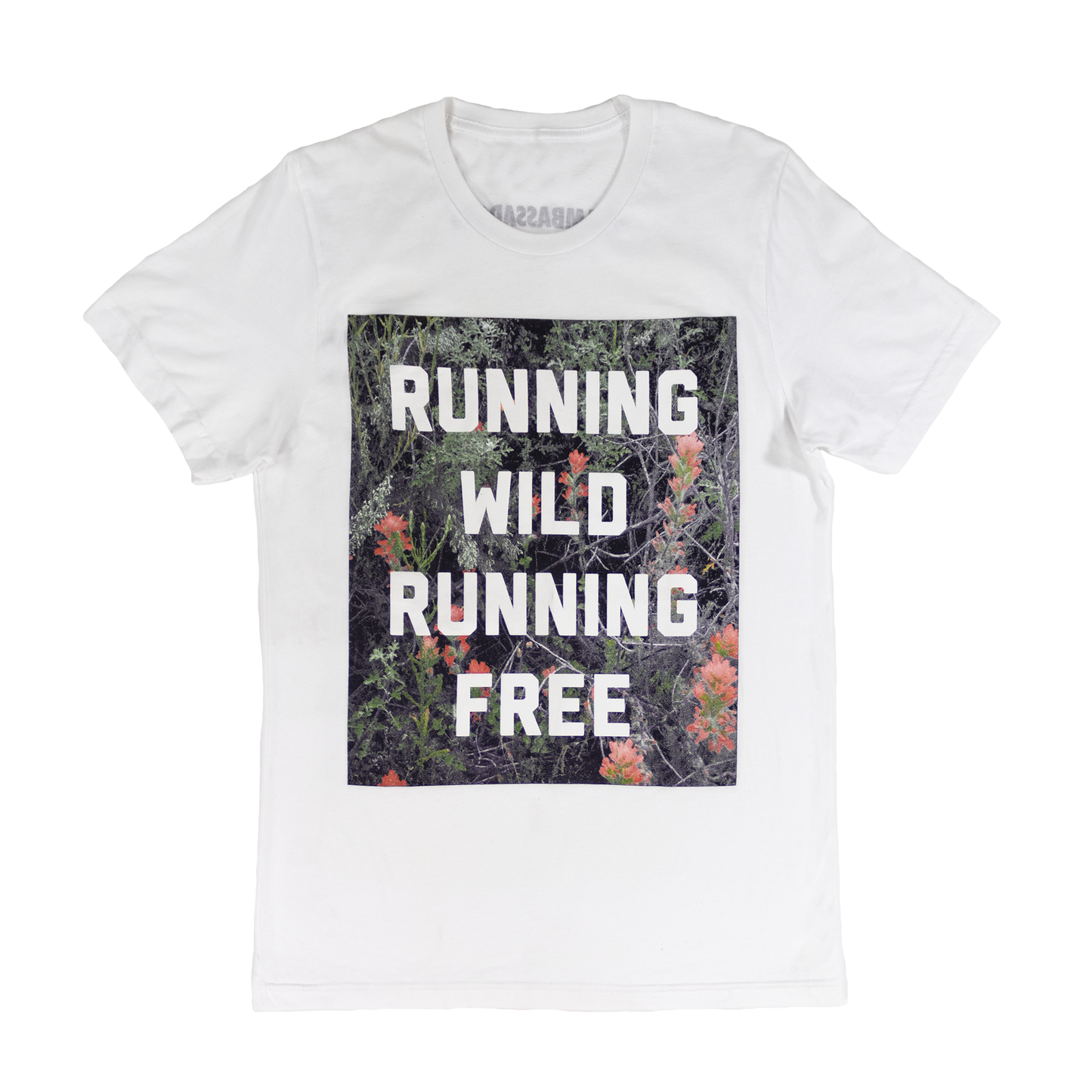 Running Wild Flower Tee - White